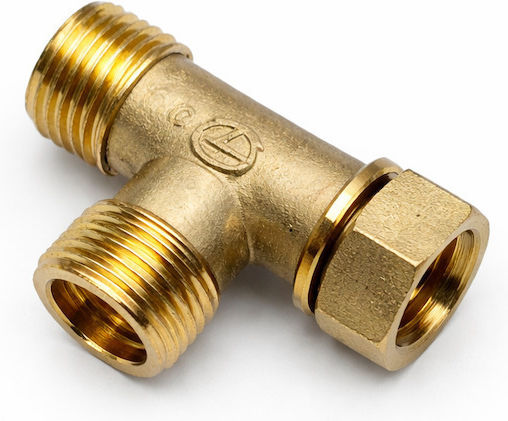 Brass Elbow Pipe Tee 1/2’’ Hydraulic Connector Water Branch
