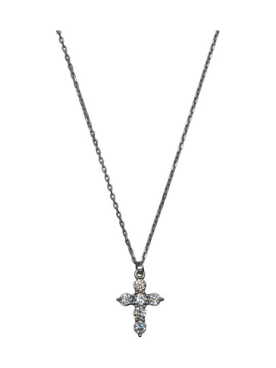 Poco Loco Silberkreuz mit Kette