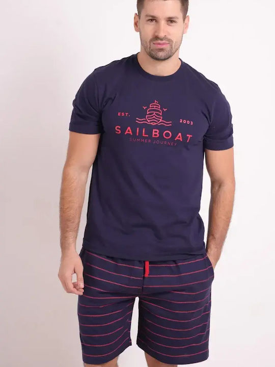Bonatti Sommer Herrenpyjama Marineblau