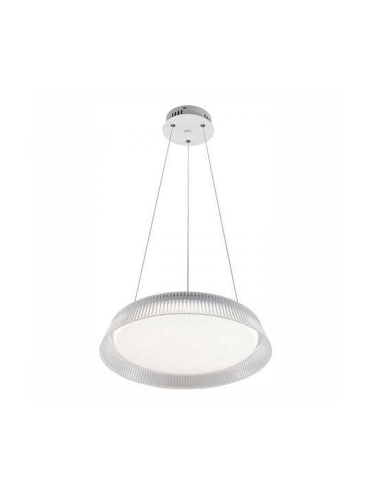 Spot Light Κρεμαστό Φωτιστικό Διάφανο LED με Ρυθμιζόμενο Λευκό Φως