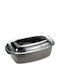 Antik Ars Rectangular Baking Pan with Lid from Cast Aluminum with Non-Stick Coating 25x48cm