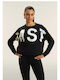 Cropped Women's Sweatshirt Black