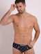 Men's Slip Blue Printed