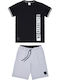 Kinderbekleidungssets mit Sommer Shorts 2 Stück Schwarz