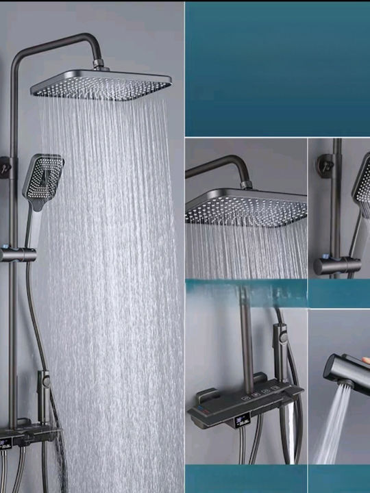 Landsh Shower Column Without Battery Bronze