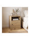 Nachttisch Lenea Holz Beiges 40x40x50cm
