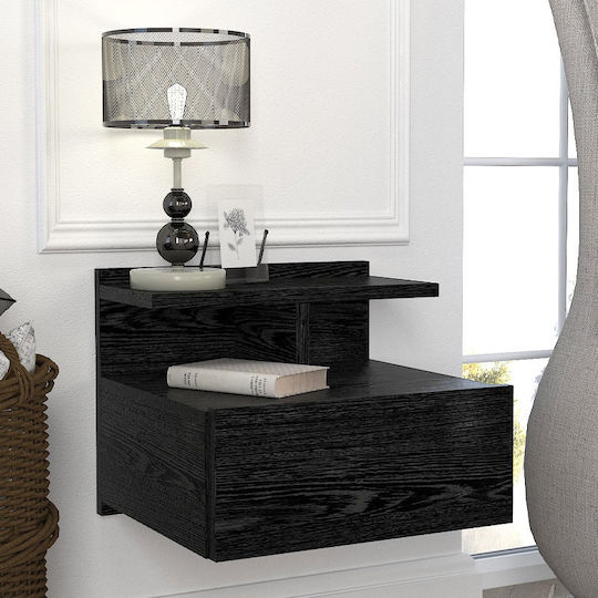Επιτοίχιο Mislina Ξύλινο Μαύρο 40x33.2x32cm GP042-0385,1