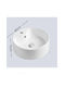 Chiuvetă De Blat Baie Ceramică Cu Baterie 40x40x15cm Alb