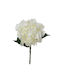 Dekoratives Zweigstelle Hortensie Real Touch Polyester Weiß 20x67cm