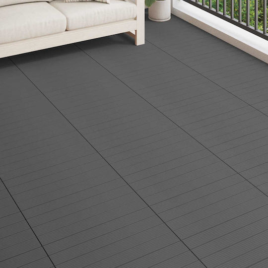 vidaXL Decking Board for Garden Flooring from WPC 60x30cm 6 Pieces