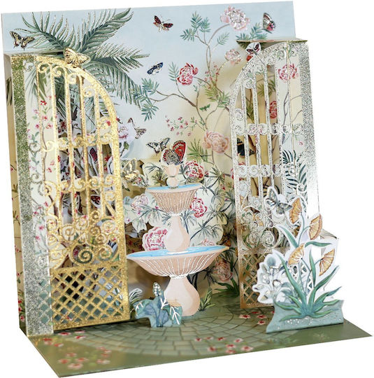 Greeting Card 3D 16x16 Amazing Garden Pictura