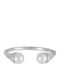 Excite-Fashion Women's Handcuff Bracelet Made of Stainless Steel with Pearls