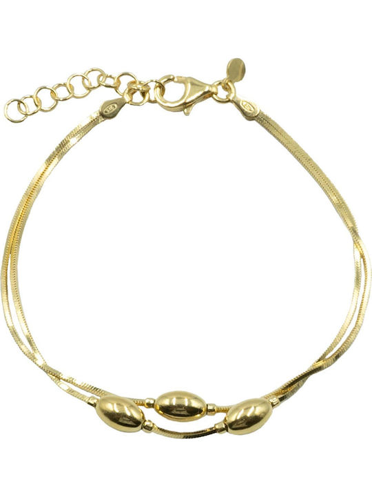 Poco Loco Women's Gold Plated Silver Bracelet