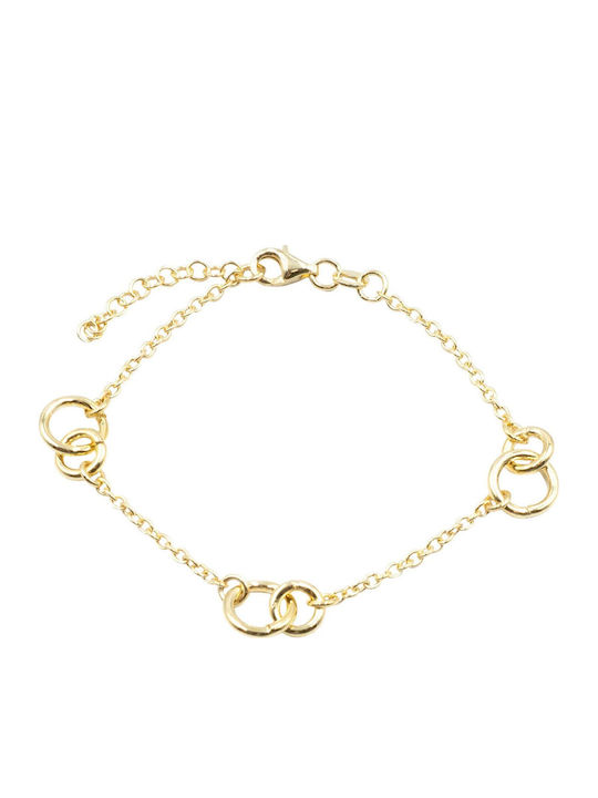 Poco Loco Women's Gold Plated Silver Bracelet