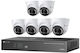 TP-LINK Surveillance System 6 IP Cameras 4MP with NVR Recorder