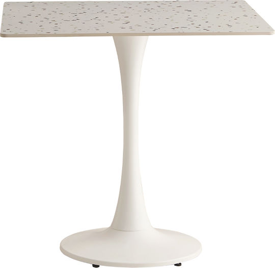 Маса Всекидневна 80x80x75 Terrazzo-бяла Маса Всекидневна 80x80x75 Terrazzo-бяла