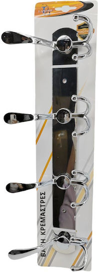 Landsh Άγκιστρο Μπάνιου Διπλό με Βίδες Inox Ασημί Landsh Άγκιστρο Μπάνιου Διπλό με Βίδες Inox Ασημί