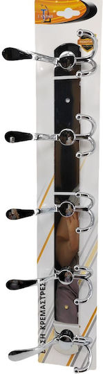 Landsh Double Bathroom Hook with Screws Inox Silver