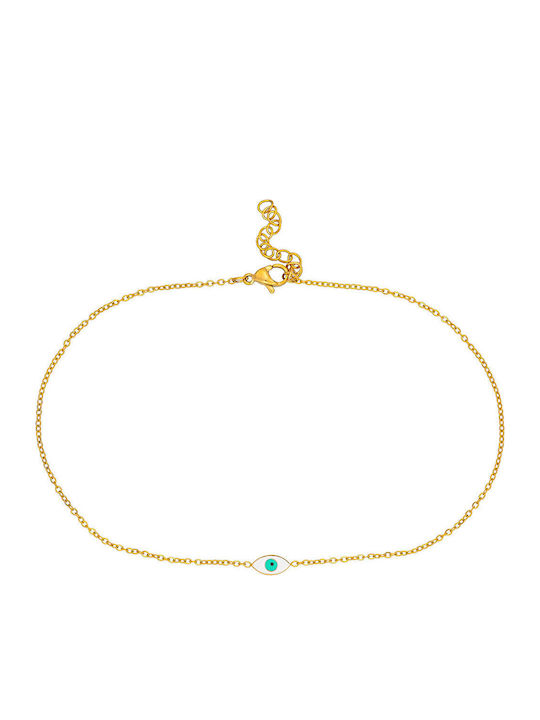 Excite-Fashion Gold Plated Steel Anklet Chain