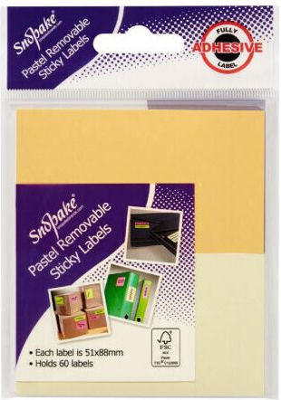 Χαρτάκια Σημειώσεων 64χ88mm 60τεμ Pastel Κίτρινο Πορτοκαλί Skag