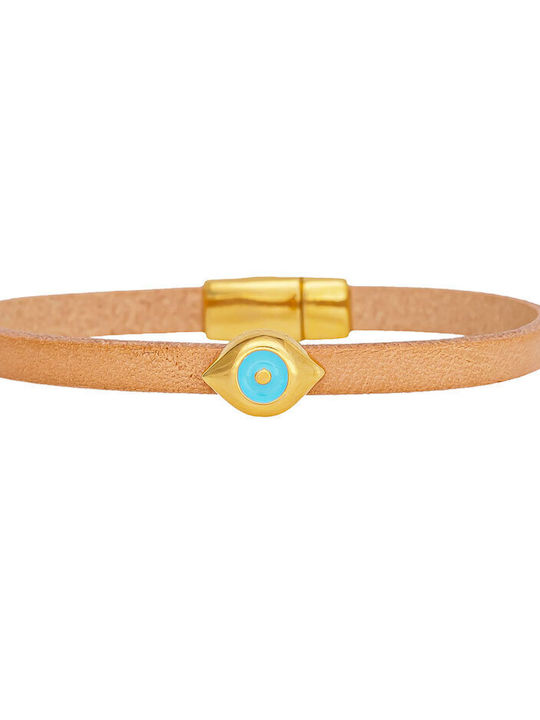 Excite-Fashion Women's Bracelet with Eye Design Made of Leather