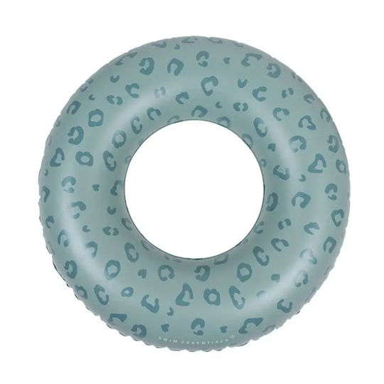 Swim Essentials Kids' Swim Ring Green Leopard Diameter 90 Cm