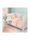 Guy Laroche Set Baby Bettlaken Für Krippe Baumwolle Amore Salmon 115x170cm 3 Stück