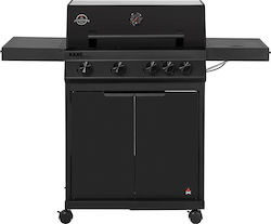 Jamestown Grătar pe Gaz cu 4 Plite 4.1kW cu Arzător Lateral