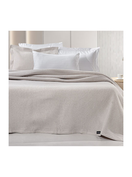 Guy Laroche Slalom Pique Blanket Double 245x260cm Ecru