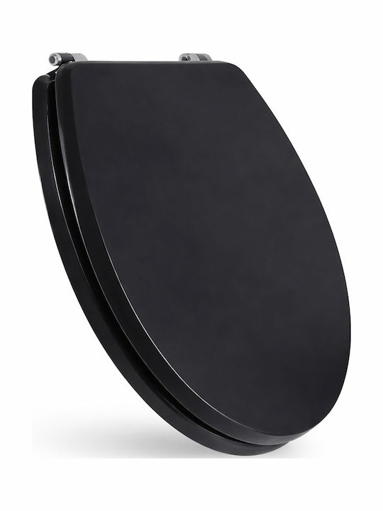 Landsh Καπάκι Λεκάνης Πλαστικό 36x36cm Μαύρο