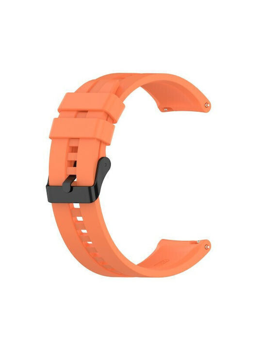 Silikon Tragbare Band Schwarz Verschluss mit Schnalle Amazfit GTR 4 46mm Orange
