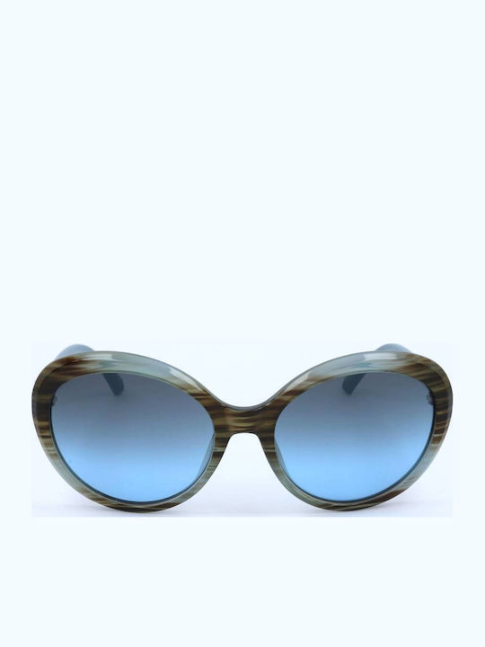 Swarovski Women's Sunglasses with Multicolour Frame and Blue Lenses