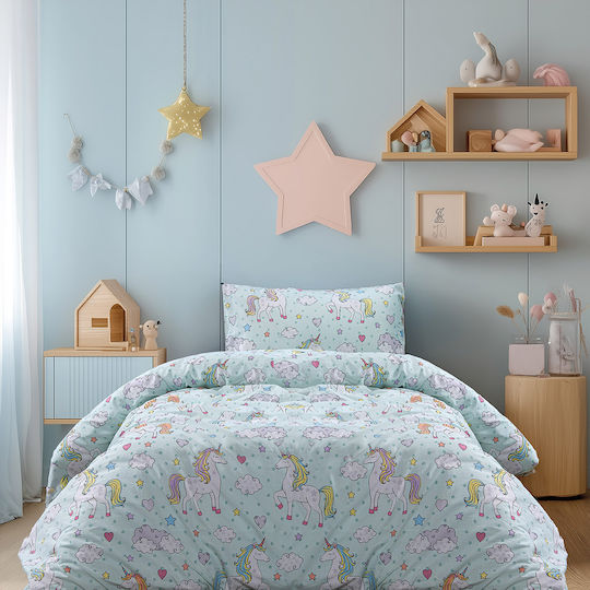 Beauty Home Σετ Παιδικό Πάπλωμα Μονό με Μαξιλαροθήκη 160x230εκ.