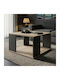 Zelegan Beistelltisch Holz Sonoma-Anthrazit M60xL60xH39cm