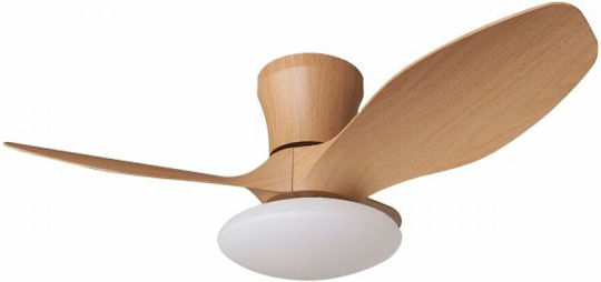 Spot Light Ventilator De Tavan 80cm Cu Lentile De Mărire Maro