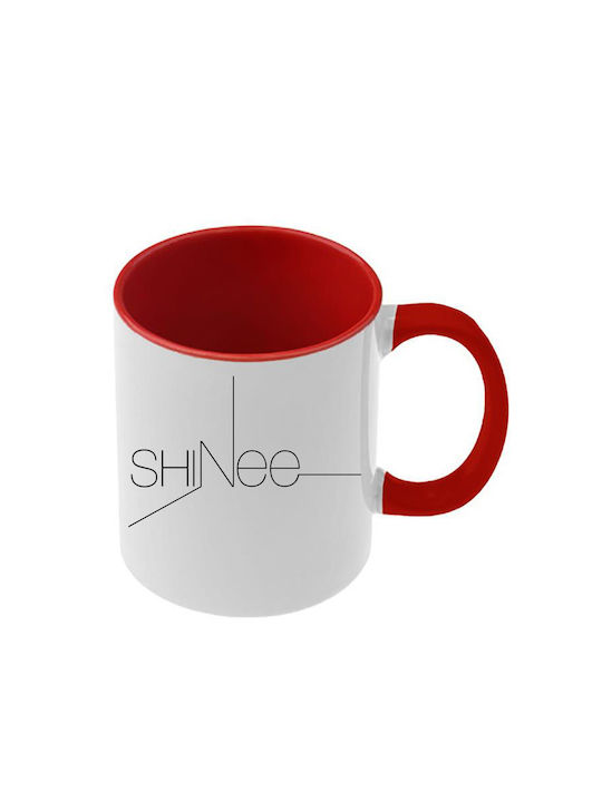 Κούπα Kpop Shinee Κόκκινη Λαβή Εσωτερικό