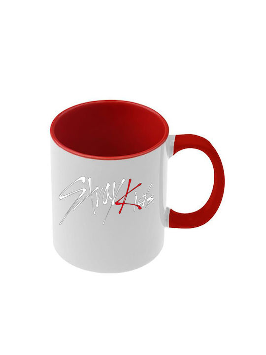 Κούπα Kpop Straykids Κόκκινη Λαβή Εσωτερικό