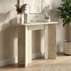 Κονσόλα Ξύλινη Travertine Μ90xΠ29.6xΥ91.8εκ.