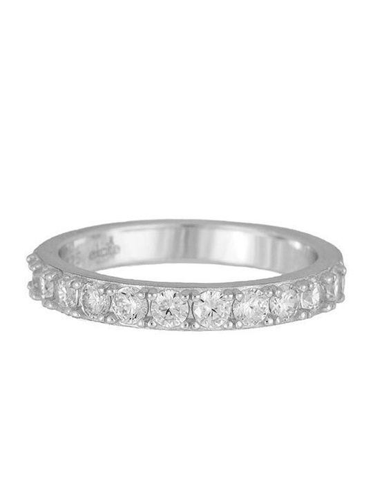 Excite-Fashion Women's Silver Eternity Band Ring