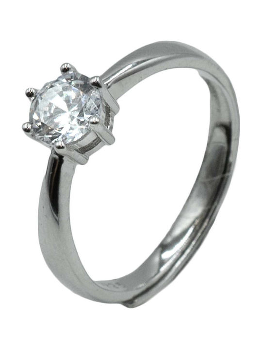 Poco Loco Women's Ring with Zircon from Silver