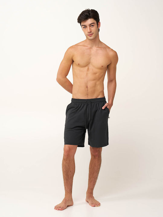 Vamp Sommer Herrenpyjama Bermuda Baumwollene Blau