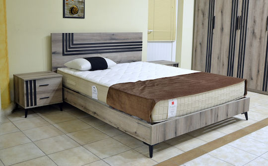 Set De Mobilier Pentru Dormitor Gri Deschis 160x200cm 5 Bucăți