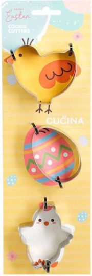 Marva Home Set 3 Bucăți Cookie Cutter De Paște Din Oțel Inoxidabil
