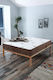 Orthopedic Double-Sided Mattress Hard Brown 140x200x22cm