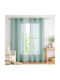 Curtain with Grommets Mila Celadon 140x240cm