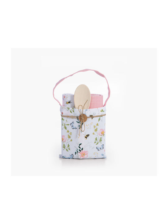 Nef-Nef Homeware Blooming Чаени Кърпи От 100% Памук В Бял Цвят 40x40см 2 Бройки Nef-Nef Homeware Blooming Чаени Кърпи От 100% Памук В Бял Цвят 40x40см 2 Бройки