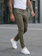 Chino Elastic Trousers in Regular Fit Khaki