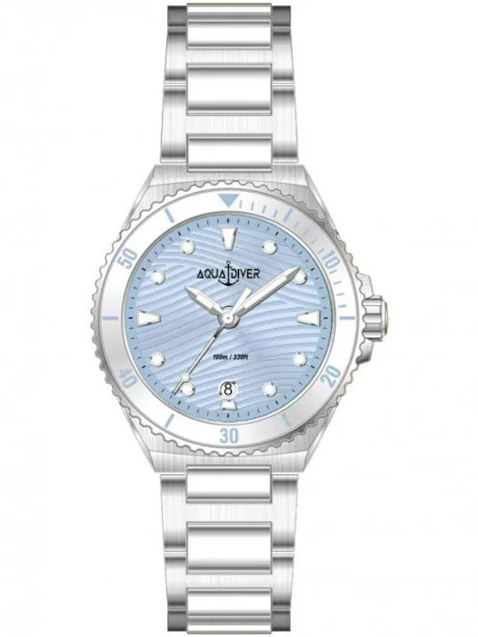 Women's Watch Battery with Silver Stainless Steel Bracelet