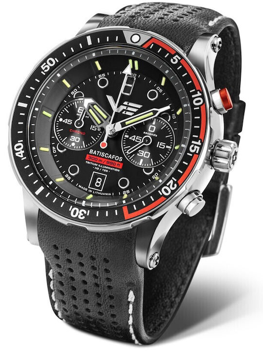 Vostok Europe Ρολόι Μπαταρίας με Δερμάτινο Λουράκι
