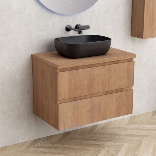 Inter Ceramic Unitate De Mobilier Pentru Baie Cu Lavoar L45xA50xÎ73.5cm Maro